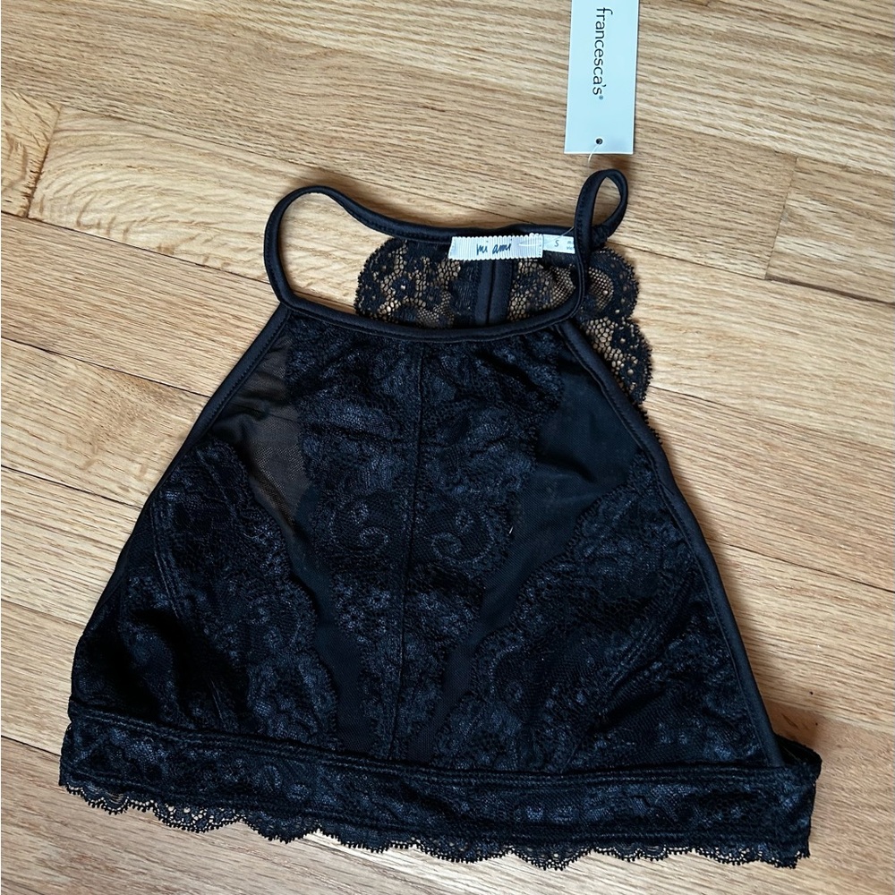 Francesca's Collections Black Lace Bralette
